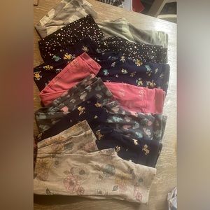 7 pairs of Justice leggings